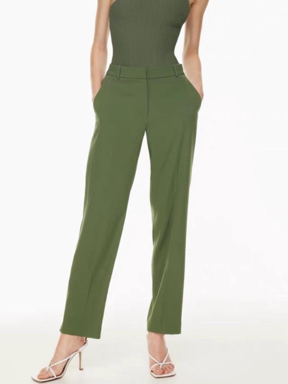 Babaton Command Mid-rise straight-leg pants
